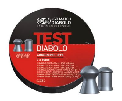 Пульки 4,5мм JSB Diabolo Exact Test 350шт.