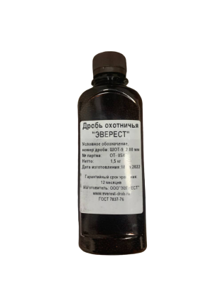 Дробь 9  1,5кг банка (Эверест)